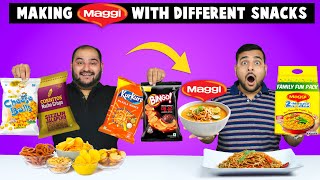 Preparing Maggi Noodles With Different Snacks  Food Challenge  Viwa Food World [upl. by Maye]