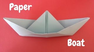 How to Make a Paper Boat  Origami Boat  Origami Step by Step Tutorial [upl. by Jinny310]