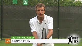 Mats Wilander shows you a proper forehand volley [upl. by Ttiwed]