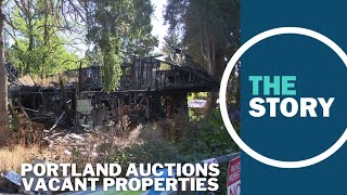 Portland auctions off foreclosed properties though some fail to attract bids [upl. by Hairahcez]