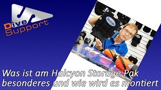 Was ist am Halcyon Storage Pak besonders und wie wird es montiert   DiveSupport [upl. by Llechtim]