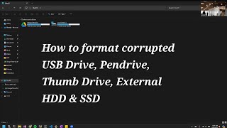 How to format corrupted USB Drive Thumb drive External HDD and SSD [upl. by Aretse305]