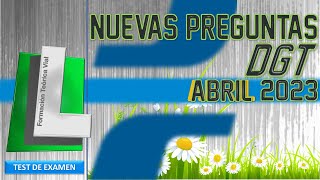 TEST OFICIAL DGT ABRIL 2023 EXAMEN TEÓRICO CARNET DE CONDUCIR PERMISO B [upl. by Hillhouse]