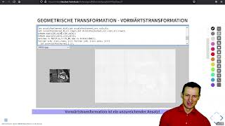 Bildverarbeitung  Geometrische Transformationen  VorwärtsRückwärtstransformation [upl. by Rodney]