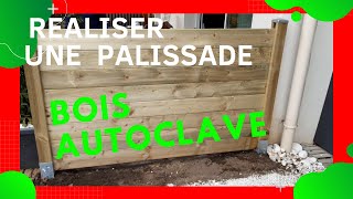 comment faire une palissade en bois autoclave  facile [upl. by Frederik]