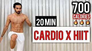 BURN 700 CALORIES with this 20 Min Cardio HIIT  ALL STANDING No Equipment No Repeats [upl. by Loria]