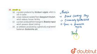 Hirudin is  12  BIOTECHNOLOGY AND ITS APPLICATION  BIOLOGY  NCERT FINGERTIPS  Doubtnut [upl. by Art]