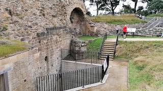 Walking around Pontefract Castle Yorkshire UK [upl. by Christoffer]