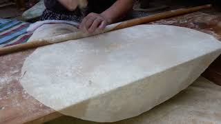 YUFKA EKMEK NASIL AÇILIR  PROFOSYONEL YUFKA Nasıl açılır traditional YUFKA bread recipe and borek [upl. by Shannan]