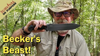 Kabar Becker BK9 Combat Bowie  Sharp Saturday [upl. by Ayotaj]