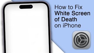 How to Fix iPhone Stuck on White Screen 2023 [upl. by Hannis]