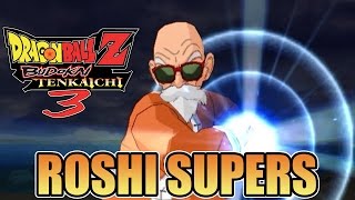 DBZ BT3 Movesets Wii  Master Roshi [upl. by Abercromby]