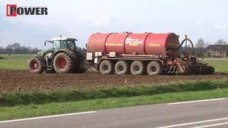 Van Hal bouwland bemesten met vier assen 34m3 tank  Agrio  HD [upl. by Anauq]