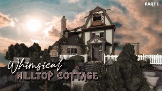 Bloxburg Whimsical Hilltop Cottage  Aesthetic Cottagecore house Speedbuild Part I [upl. by Nnayram823]