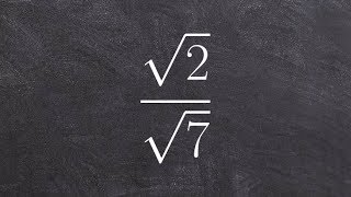 Learn how to rationalize the denominator with a radical in numerator and denominator [upl. by Garap]