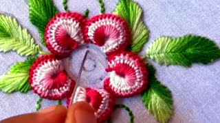 3d Hand Embroidery Hand embroidery design  Hand embroidery for beginners Nokshi Katha design [upl. by Halilak]