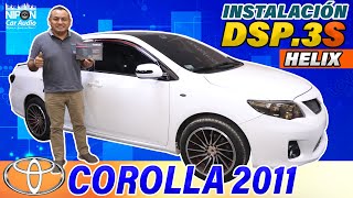 Toyota Corolla 2011 Instalación DSP3S Helix [upl. by Ariel]