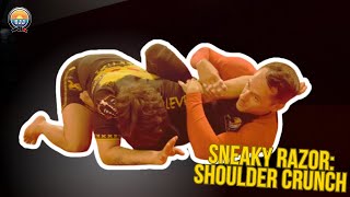 Shoulder Crunch to Razor Armlock  BJJ for Breakfast [upl. by Lamp]