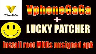 Tutorial How to install Lucky Patcher on VphoneGAGA and Install Root Mod Unsigned apk step by step [upl. by Hackett]