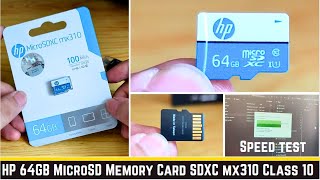 HP 128GB MicroSD Memory Card SDXC mx310 Class 10 UHSI U1 Card Upto 100MBs R10Y Warranty review [upl. by Roderigo]