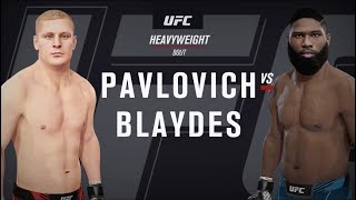 UFC Vegas 71 Pavlovich vs Blaydes UFC 4 Simulation [upl. by Dich]