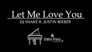 Let Me Love You  Dj Snake ft Justin Bieber  Piano Karaoke Cover short version [upl. by Tedman]