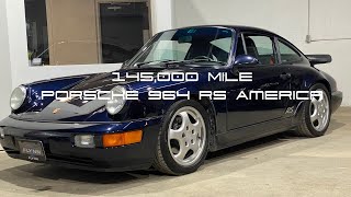 1993 Porsche 964 RS America walk around and startup [upl. by Latashia]