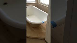 Clawfoot tub Installation prep [upl. by Ttegirb]