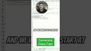 Create data fast in Excel [upl. by Ahsikad]