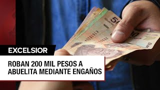 Extorsión en Jalisco Pareja engaña a abuelita y le roba 200 mil pesos [upl. by Lienaj]