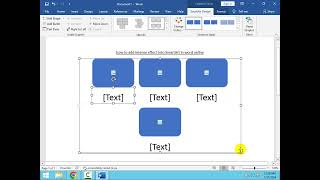 how to add intense effect into SmartArt in word online [upl. by Yekciv402]