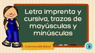 Letra impresa y cursiva trazos de mayúsculas y minúsculas 3° [upl. by Nodroj]