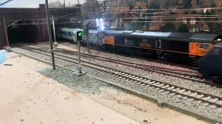 Hattons class 66756 GBrf DCC sound on autoballasters [upl. by Allekram]