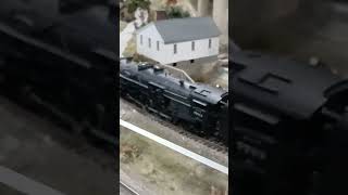 Lake Erie Southern 482 7793 blowing whistle  New Haven 3016 whistle modelrailroad [upl. by Yenttihw274]