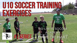 Soccer Concept Training Passing and Movement Exercises  U10 Players [upl. by Adnara238]