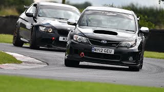 subaru impreza sti s206 chasing bmw m3 e92 croft trackday [upl. by Hugh]