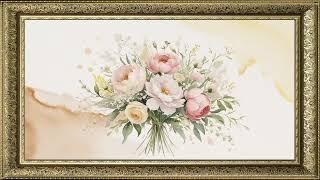 The Art Corner  Flowers Frame tv  Framed TV Art No Music [upl. by Ttergram]