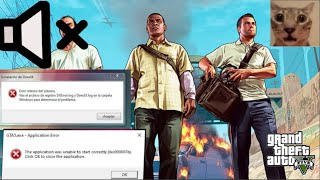 🔥🔥ERROR 0xc00007b SIN SONIDO GTA V ERROR DIRECTX SOLUCIONADO👌👌 [upl. by Karena]