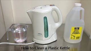 How to Clean a Plastic Kettle [upl. by Eiramlatsyrk5]