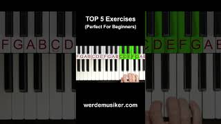 TOP 5 Piano Exercises For Beginners [upl. by Fortune]