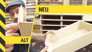 Briefablagen aus Holz selbst bauen · Massenproduktion · Neue Version [upl. by Herson]