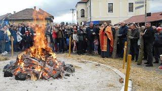 Nalaganje badnjaka kod Crkve svete Petke Pljevlja 2024 [upl. by Spielman]