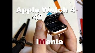 Apple Watch 4 sostituzione vetro lcd replacement screen iMania [upl. by Weiner841]