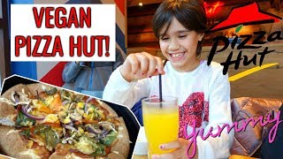 VEGAN KIDS ENJOY PIZZA HUT👅 42 VLOG [upl. by Erine725]