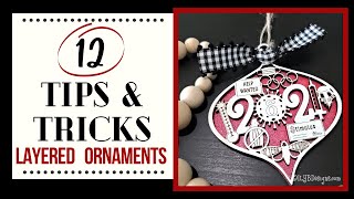 12 Tips Making Intricate Christmas Ornaments with a Laser  Glowforge Layered Christmas Ornaments [upl. by Noemad]