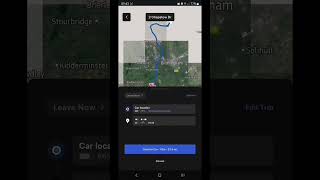 Tesla  model 3  sending destination from widget app to car tesla teslamodel3 [upl. by Haimes]