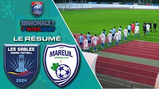 Résumé Sable Vendée FootballMareuil SC R1 [upl. by Janaya]