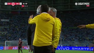 ¡Bronca Fossati y Nunes se dijeron de todo cara a cara en el Cristal vs U por la Liga1 [upl. by Naliorf264]