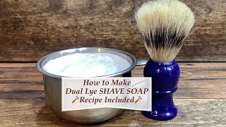 How to Make Super Thick Lathering Dual Lye 🪒 SHAVING SOAP🪒 w Recipe amp Tutorial  Ellen Ruth Soap [upl. by Ravi]