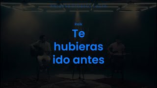 Reik  Te hubieras ido antes  karaoke [upl. by Eiralih38]